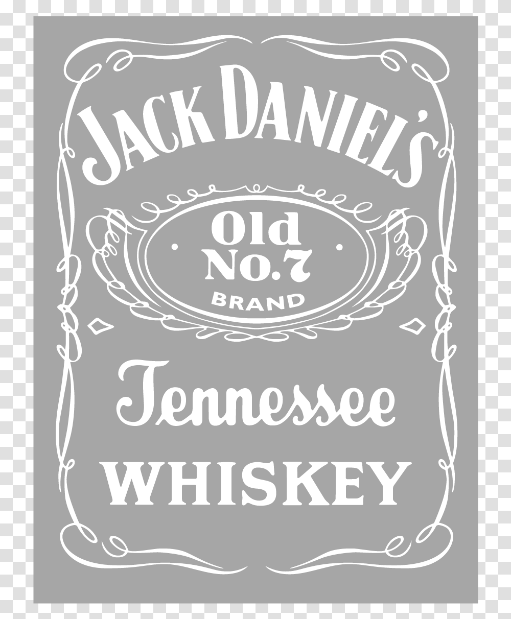 Jack Daniels Logo Vector Grey Jack Daniels, Label, Advertisement, Poster Transparent Png