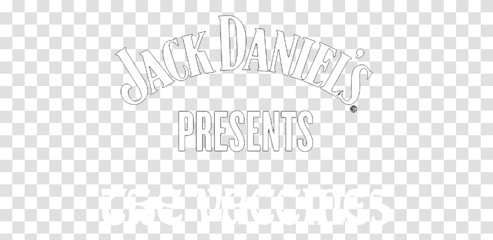 Jack Daniels Presents The Vaccines Calligraphy, Word, Label, Logo Transparent Png