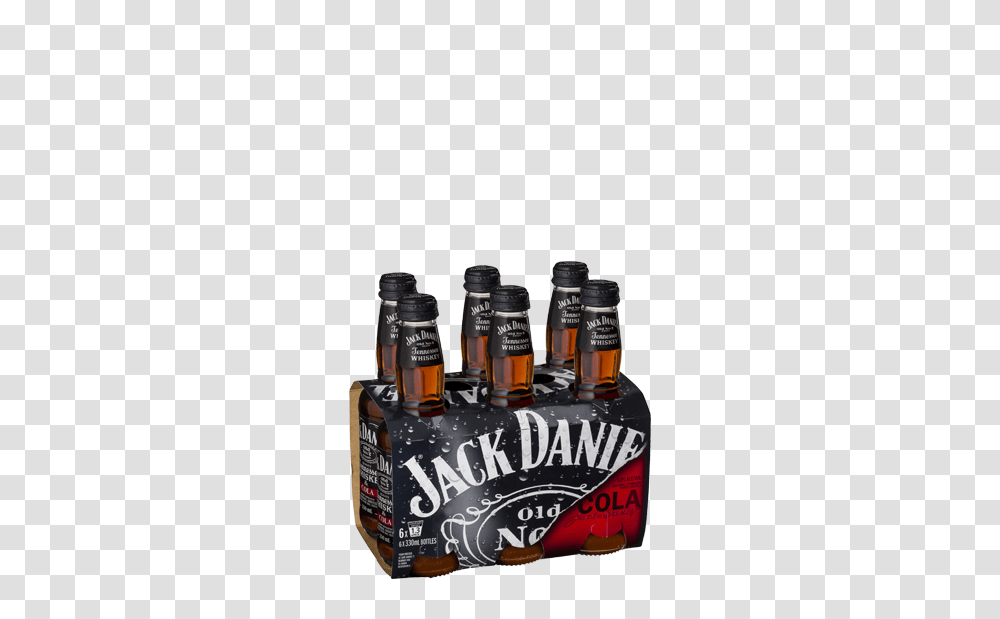 Jack Daniels Rtd With Cola Pack Bottles, Liquor, Alcohol, Beverage, Drink Transparent Png