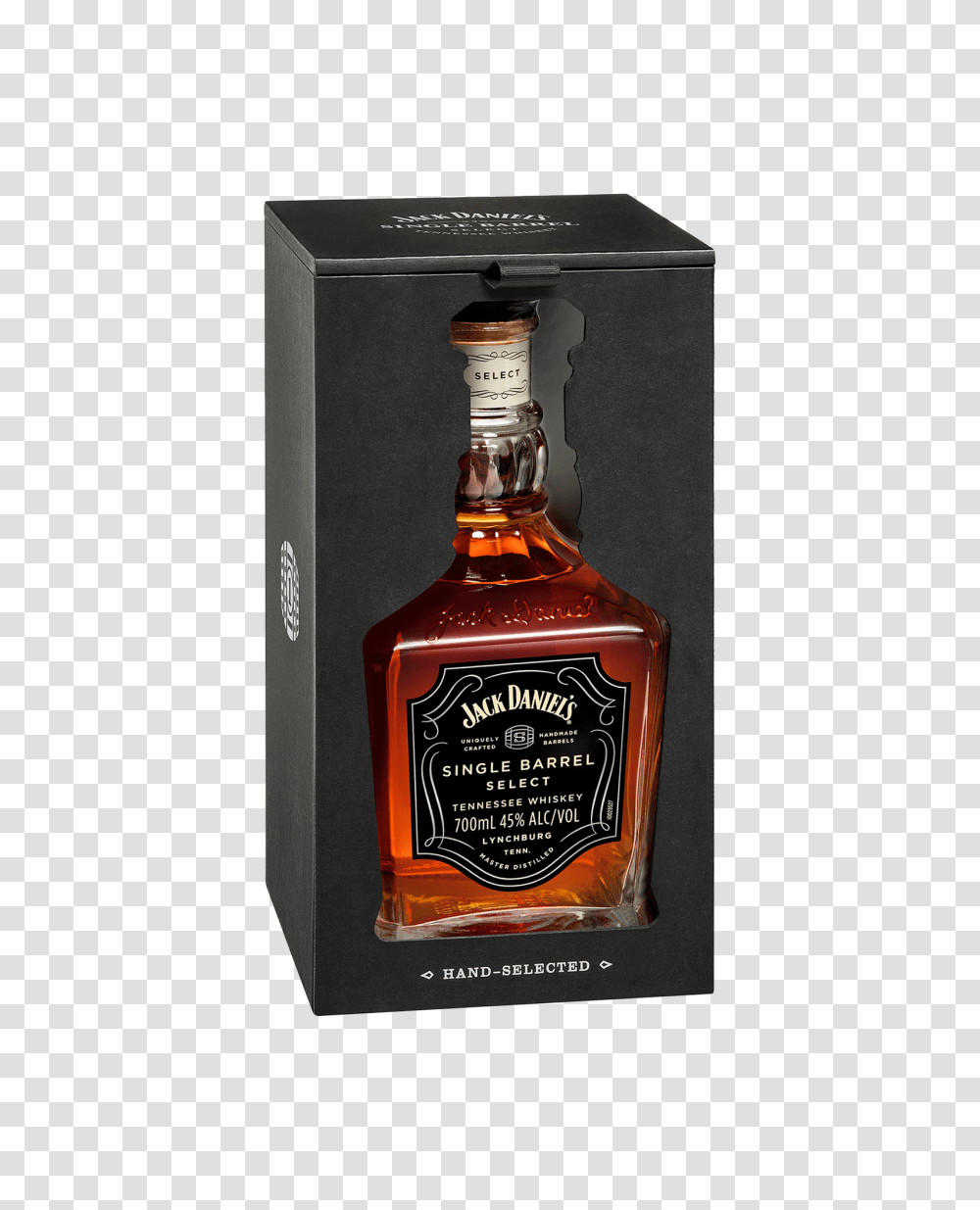 Jack Daniels Single Barrel Select Tennessee Whiskey Dan, Liquor, Alcohol, Beverage, Drink Transparent Png
