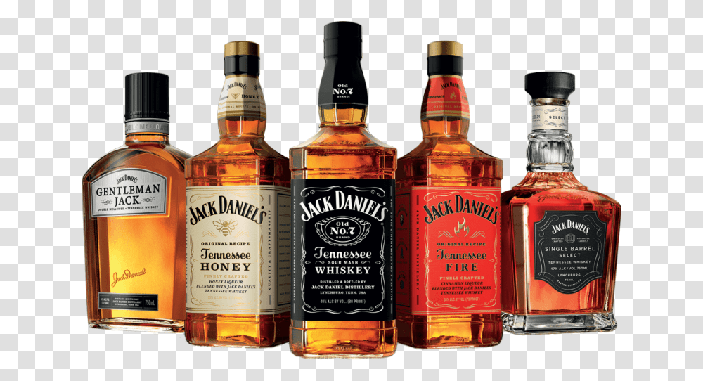 Jack Daniels Whiskey Types, Liquor, Alcohol, Beverage, Drink Transparent Png