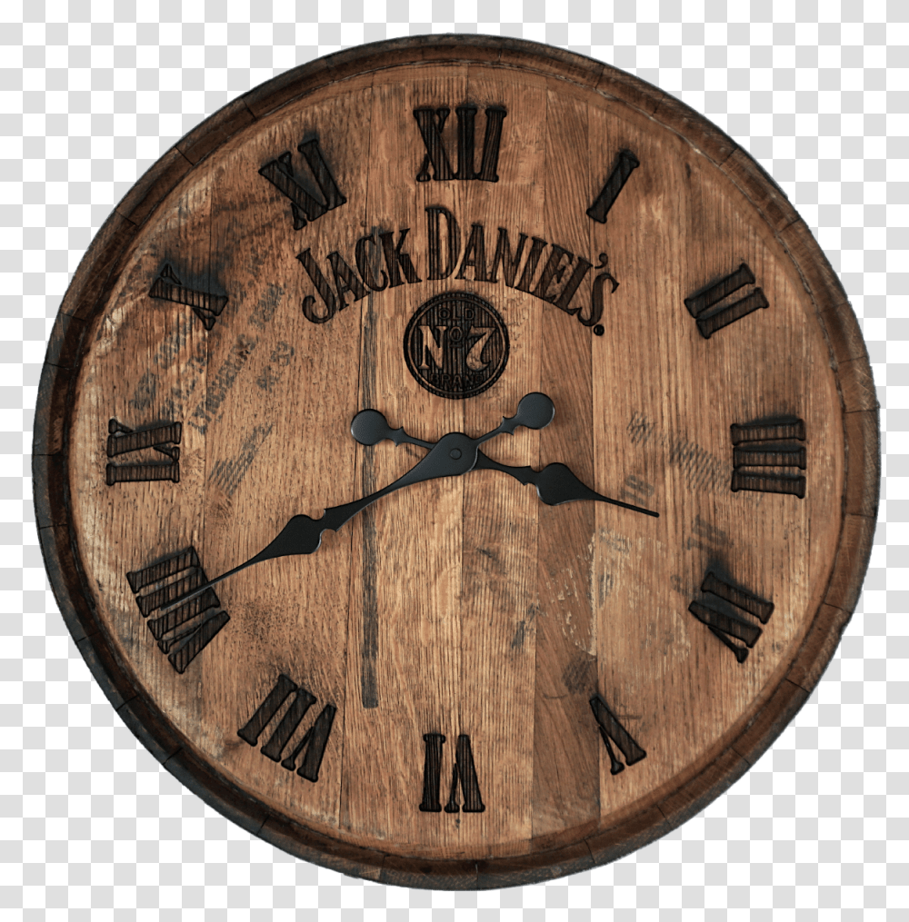 Jack Daniel's Barrel Head Clock Logo, Clock Tower, Architecture, Building, Analog Clock Transparent Png