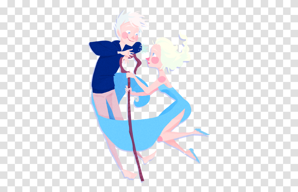 Jack Frost And Elsa Illustration, Person, Human, Leisure Activities Transparent Png