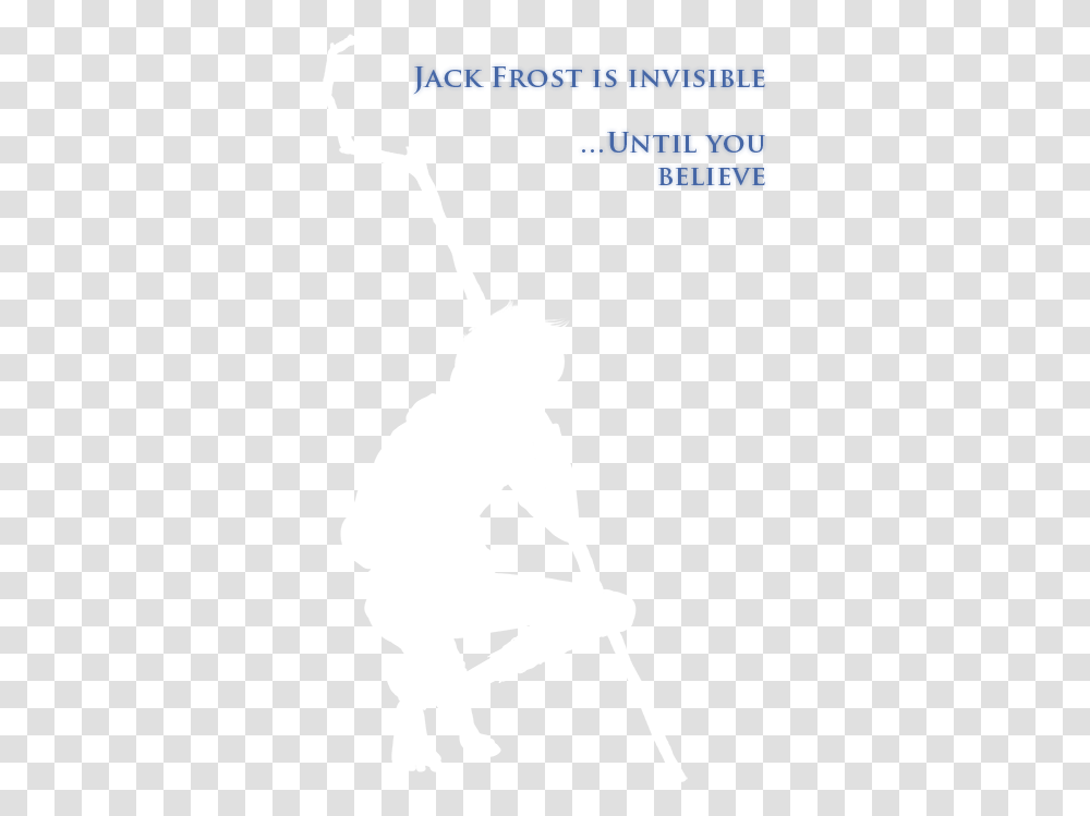 Jack Frost Rise Of The Guardians And Believe Image Believe In Jack Frost, Person, Human, Silhouette, Kneeling Transparent Png
