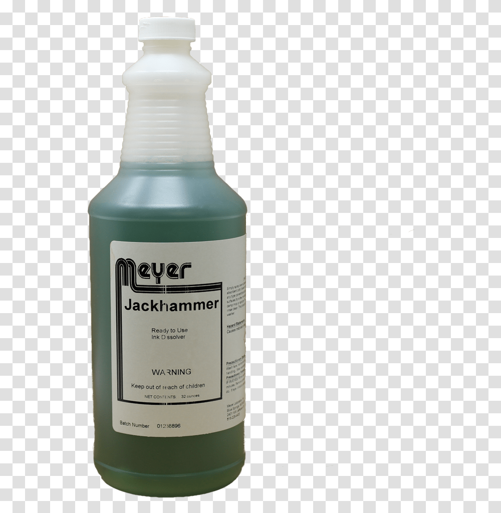 Jack Hammer Ready To Use Water Based Ink Dissolver Bottle, Cosmetics, Milk, Beverage, Drink Transparent Png