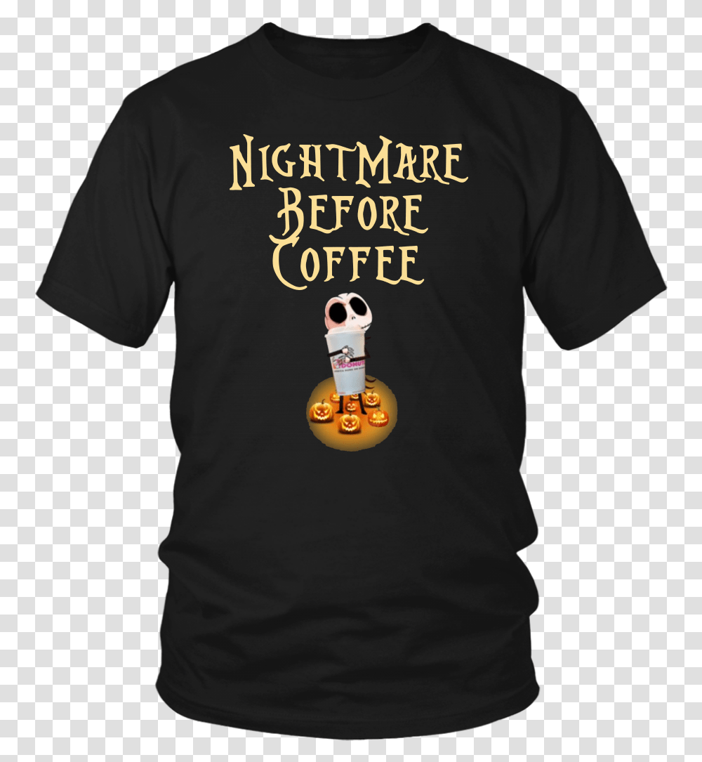 Jack Hug Dunkin Donuts Nightmare Before Coffee T Shirt, Apparel, T-Shirt, Person Transparent Png