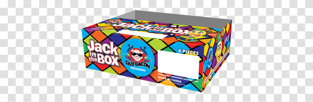 Jack In The Box Pack 61 By Sky Bacon Fireworks Sold At Aah Fireworks Horizontal, Label, Text, Flyer, Poster Transparent Png