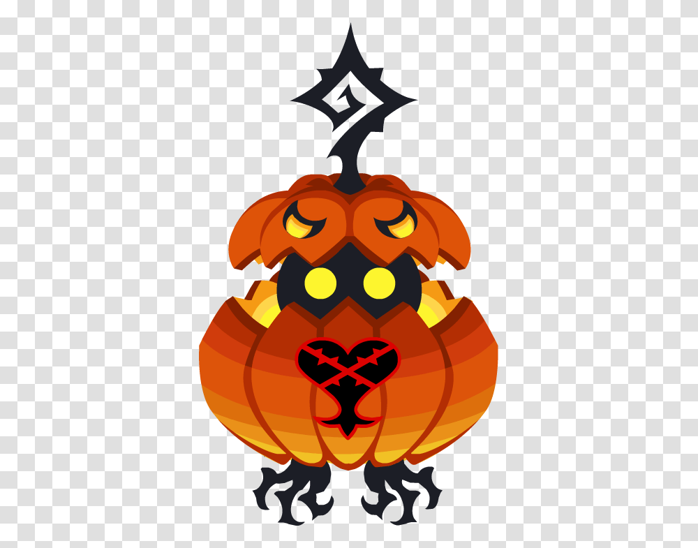 Jack O Kingdom Hearts Halloween Heartless, Pumpkin, Vegetable, Plant, Food Transparent Png
