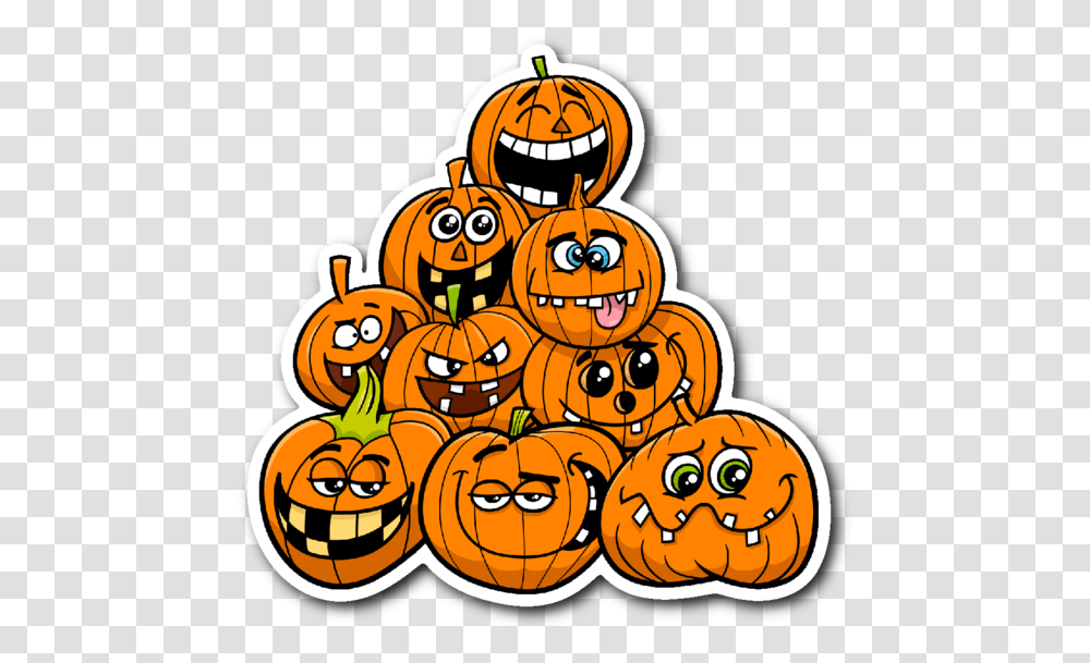 Jack O Lantern Face Cartoon Pumpkin, Halloween, Plant, Vegetable, Food Transparent Png