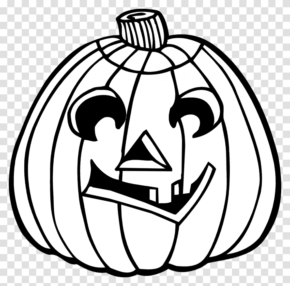 Jack O Lantern Face Clipart Black And White Clip Art Images, Stencil, Halloween Transparent Png