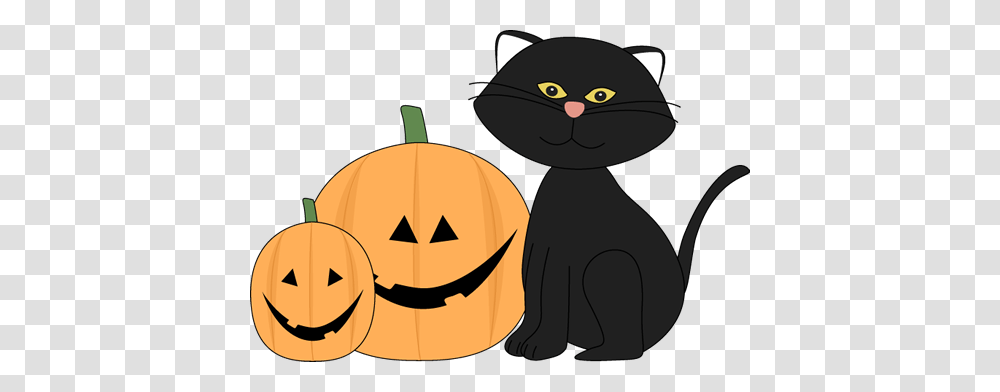 Jack O Lantern Halloween Black Cat And Jack Lantern Clip Art, Plant, Pumpkin, Vegetable, Food Transparent Png
