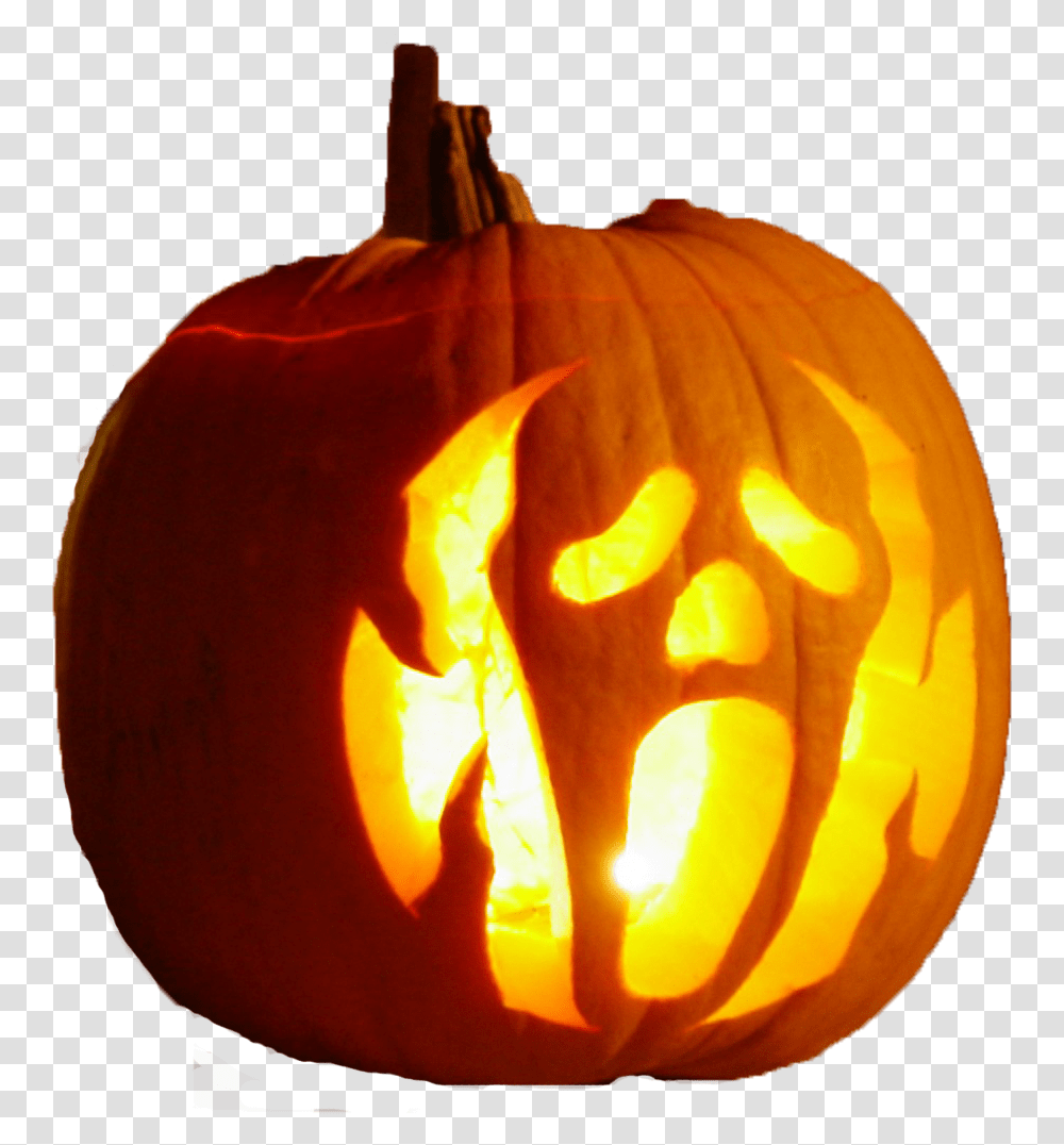 Jack O Lantern, Plant, Produce, Food, Pumpkin Transparent Png