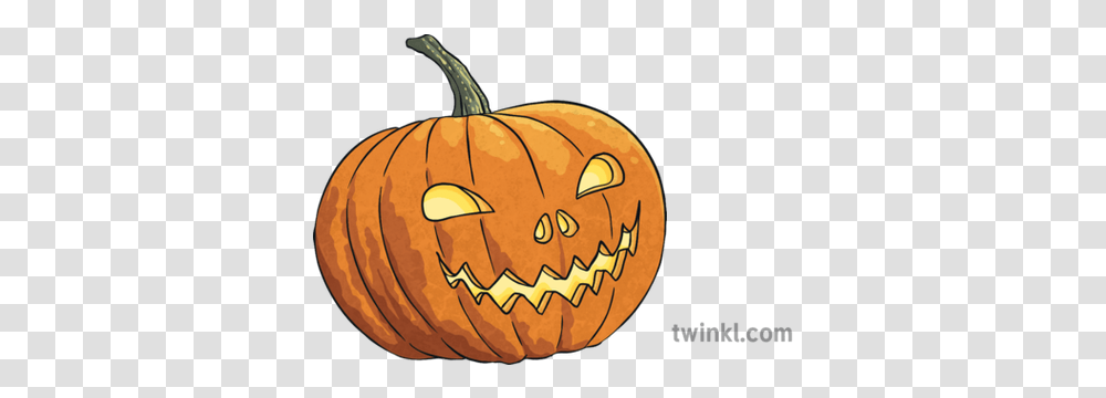Jack O Lantern Pumpkin Spooky Creepy Scary Halloween Picture, Plant, Vegetable, Food, Produce Transparent Png