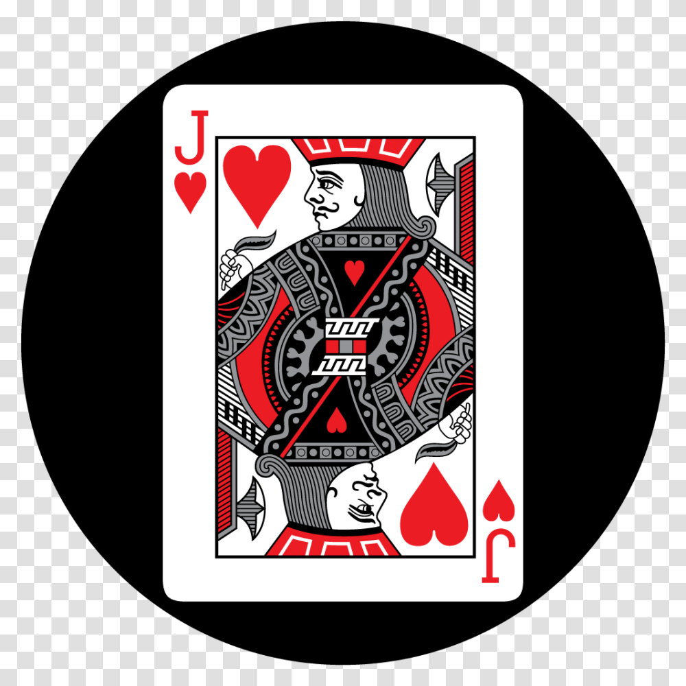 Jack Of Hearts Playing Card, Game, Gambling, Label Transparent Png