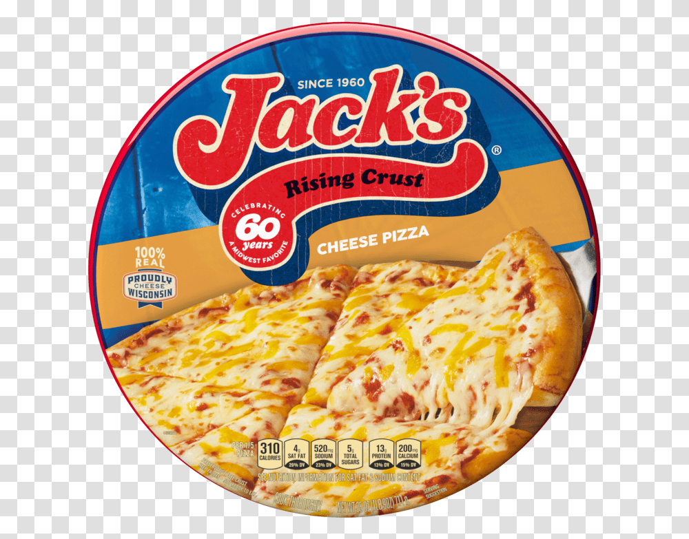 Jack S Rising Crust Cheese Frozen Pizza 25 Oz Pepperoni, Food, Bread, Pancake, Tortilla Transparent Png