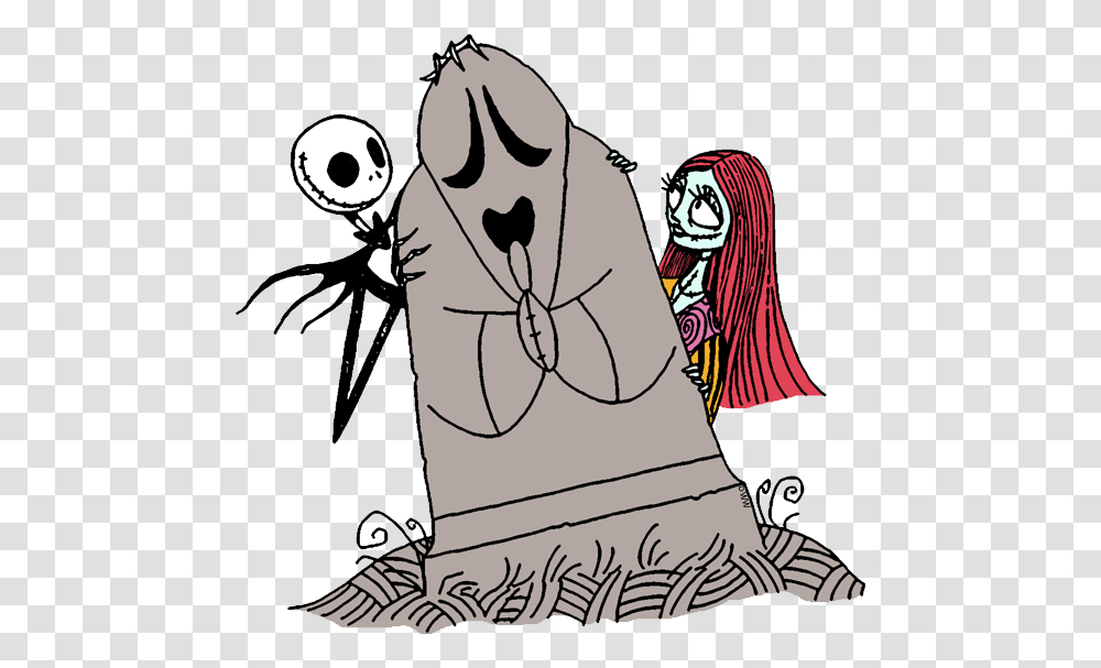 Jack Skellington And Sally Clip Art From The Nightmare Nightmare Before Christmas Clipart, Clothing, Person, Cloak, Fashion Transparent Png