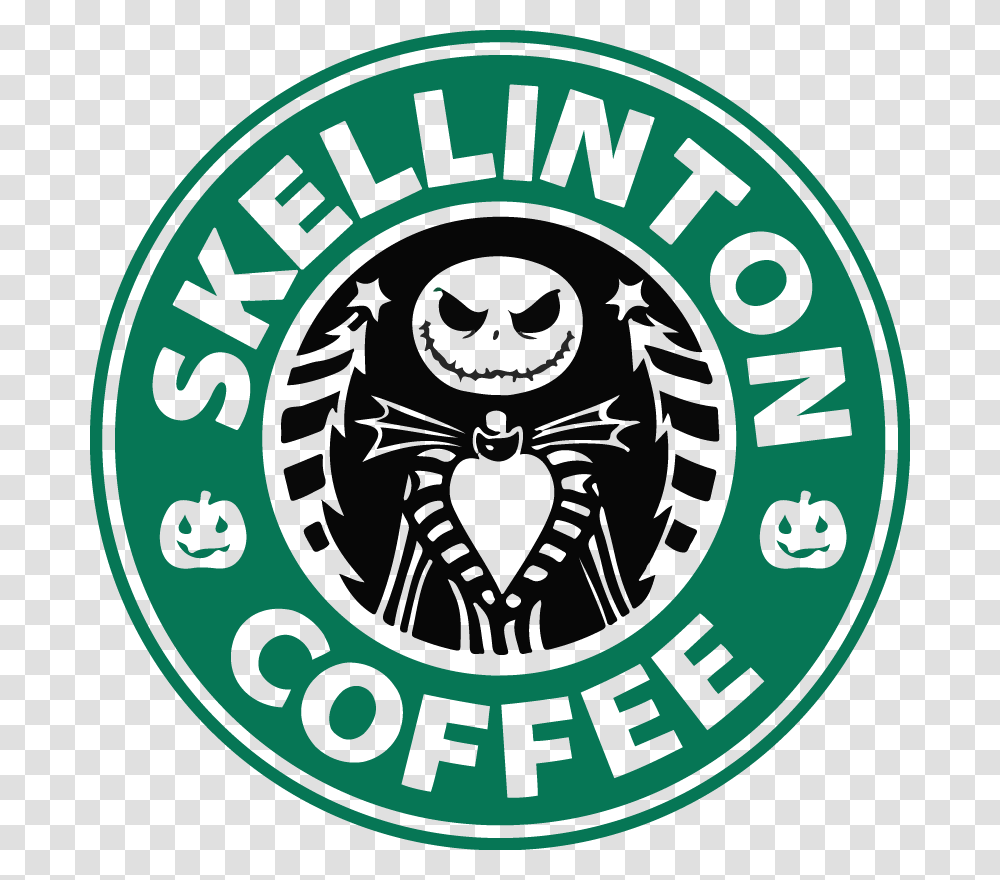 Jack Skellington Coffee, Logo, Trademark, Emblem Transparent Png