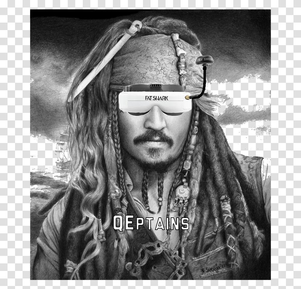 Jack Sparrow, Face, Person, Beard, Head Transparent Png