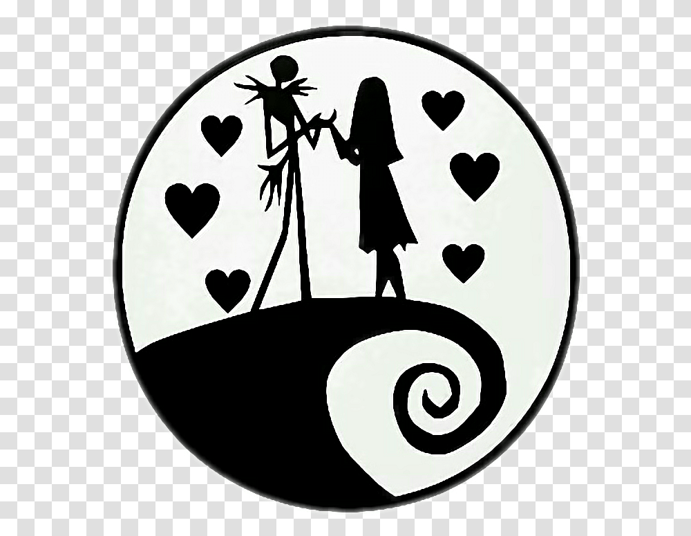 Jack Squeletton Sally Jackesally Sally Nightmare Before Nightmare Before Christmas Clipart, Symbol, Stencil, Sign Transparent Png