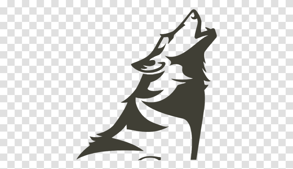 Jackal Coyote Wolf, Tree, Plant, Silhouette, Art Transparent Png