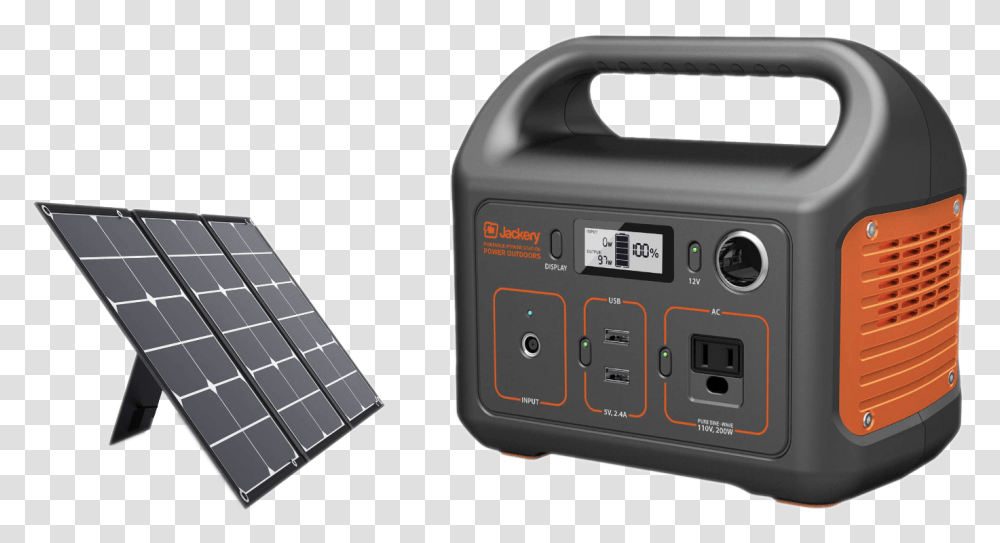 Jackery Portable Power Station, Machine, Solar Panels, Electrical Device, Generator Transparent Png