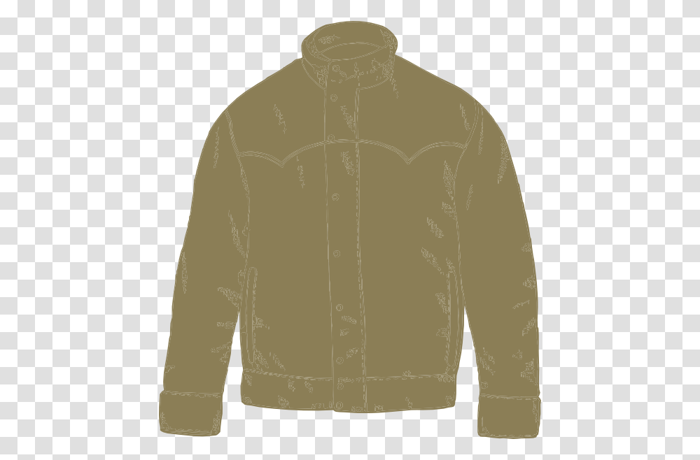 Jacket Clip Art At Sweater, Apparel, Sweatshirt, Silhouette Transparent Png