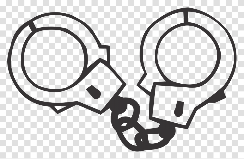 Jacket Download Black And White Handcuffs, Label, Stencil Transparent Png