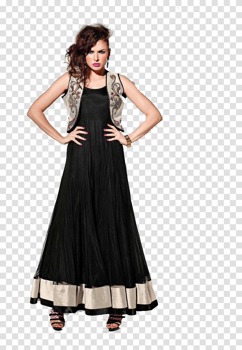 Jacket Frock Suit Free Pic Full Length Anarkali Suits With Jacket, Apparel, Evening Dress, Robe Transparent Png
