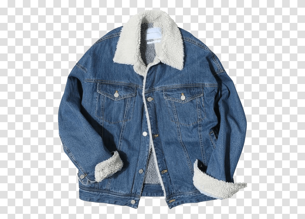 Jacket Fur Coat Jeanjacket Denim Jean Denimjacket Furco, Apparel, Pants, Jeans Transparent Png