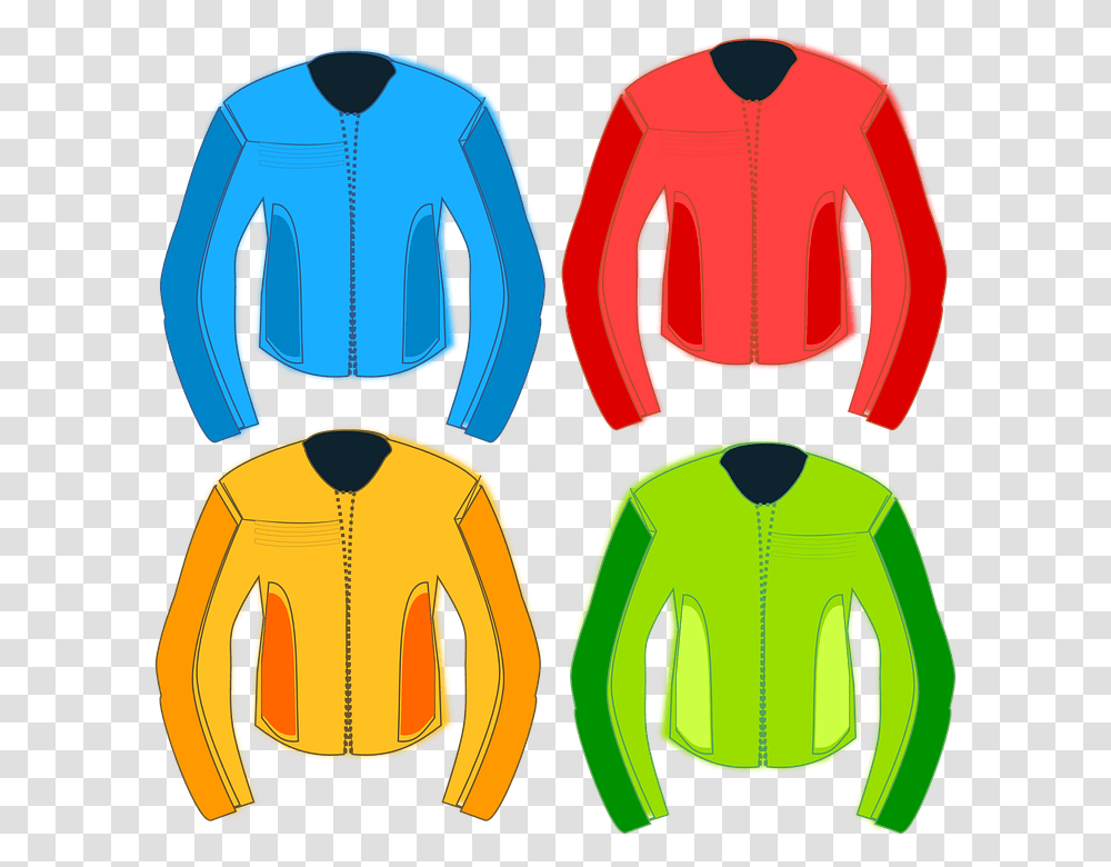 Jacket Motorcycle Protection Suit Leather Colors Rider Jacket Clip Art, Apparel, Sweatshirt, Sweater Transparent Png