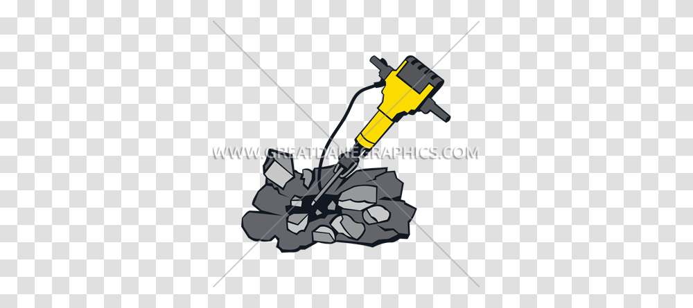 Jackhammer Production Ready Artwork For T Shirt Printing, Bow, Machine, Tool, Leisure Activities Transparent Png