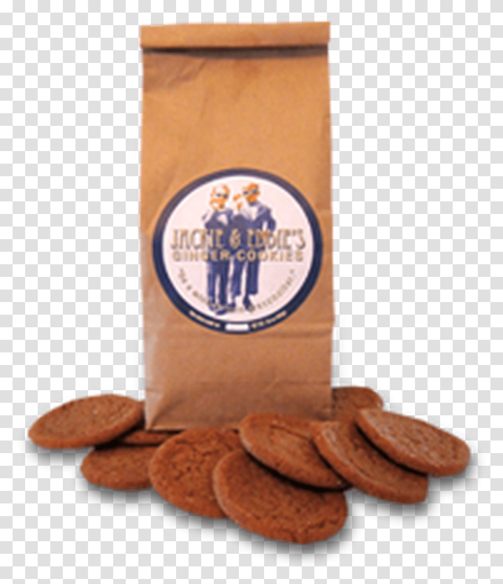 Jackie And Eddies Ginger Cookies Sandwich Cookies, Coin, Money, Bottle, Food Transparent Png