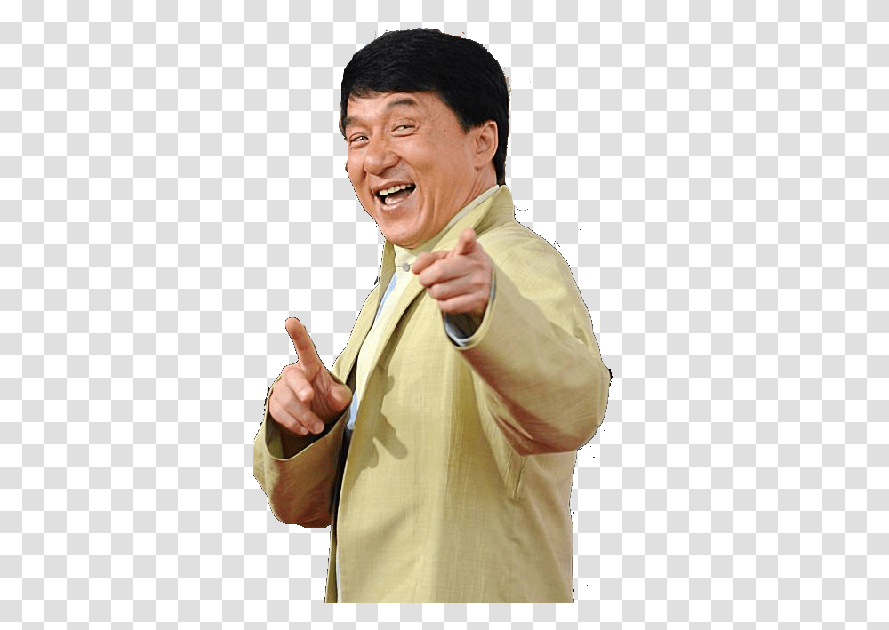 Jackie Chan, Face, Person, Finger, Laughing Transparent Png