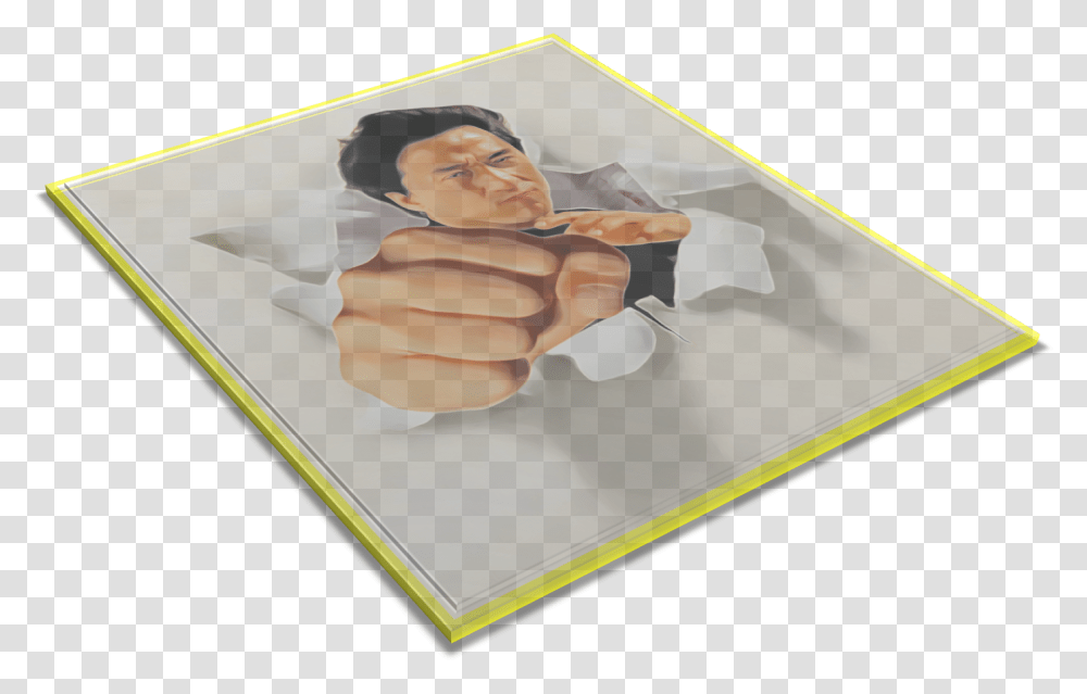 Jackie Chan Photomontage, Hand, Mat, Poster, Advertisement Transparent Png