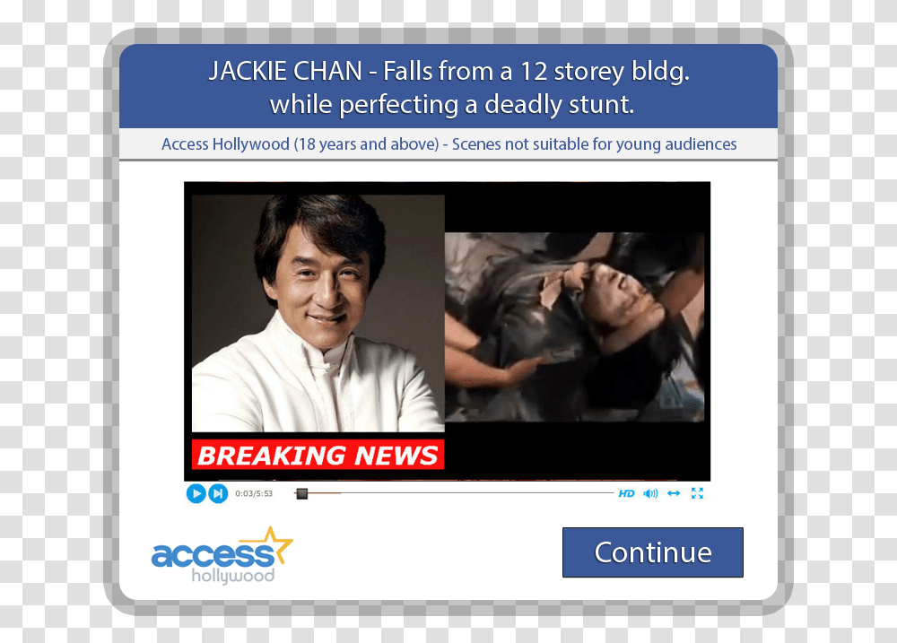 Jackie Chan True Dead, Person, Id Cards, Face Transparent Png