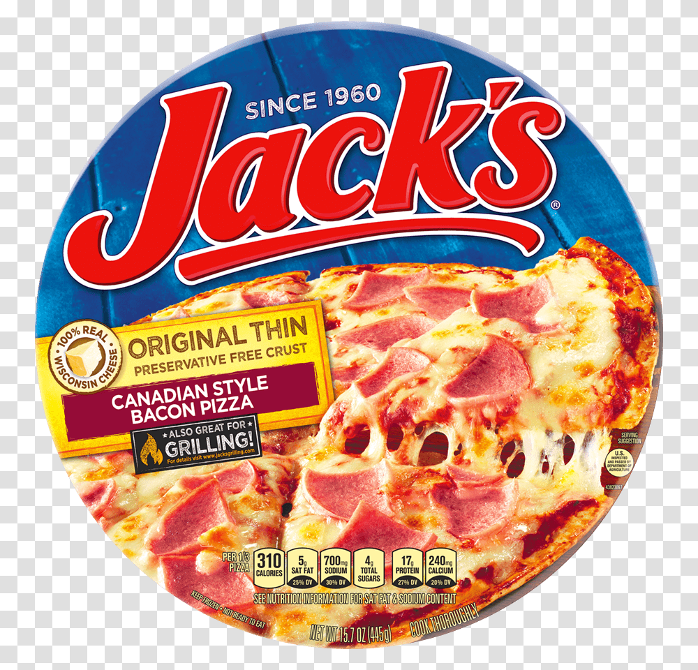 Jacks Pizza Cooking Instructions Jack's Sausage And Pepperoni Pizza, Food, Meal, Bowl, Dish Transparent Png