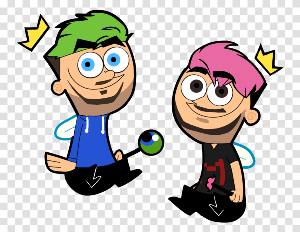 Jacksepticeye And Markiplier Fairly Fairly Odd Parents Eyes, Doodle, Drawing, Costume Transparent Png