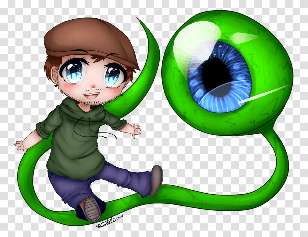 Jacksepticeye Art, Green, Person, Human, Sphere Transparent Png