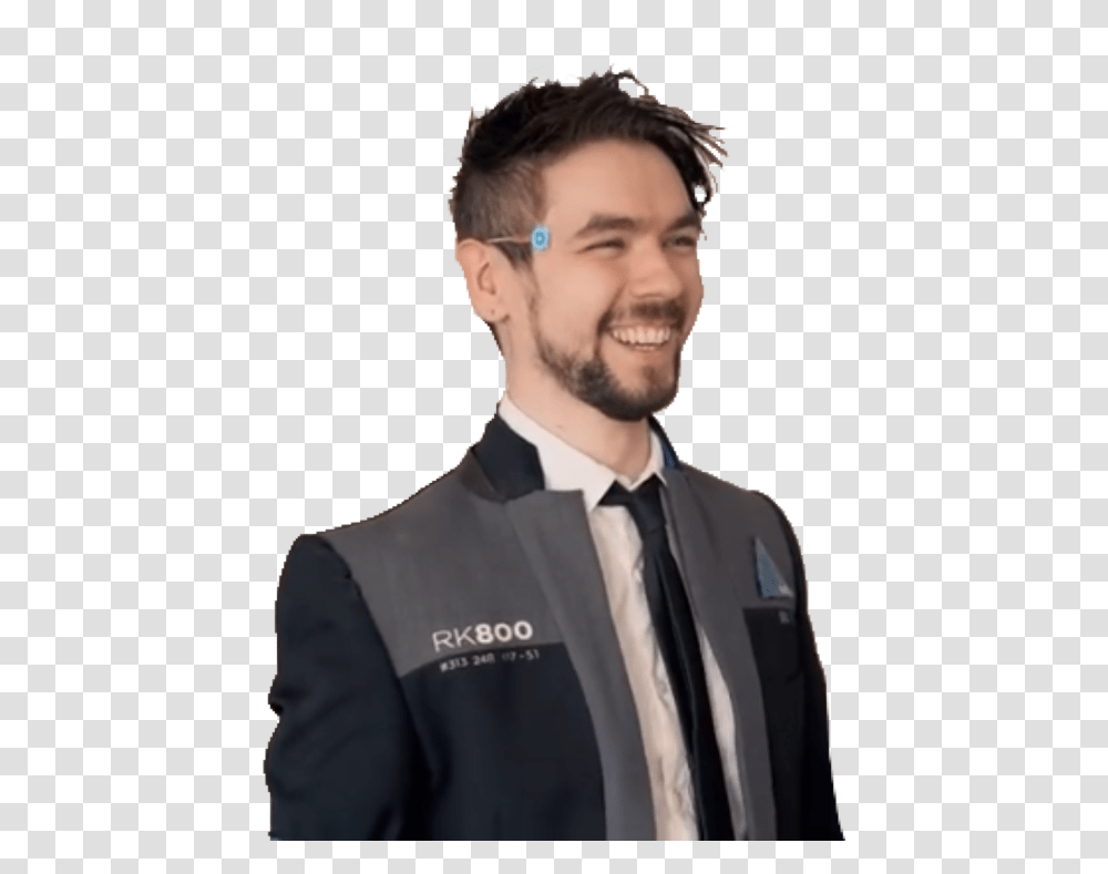 Jacksepticeye Connor Formal Wear, Person, Clothing, Suit, Overcoat Transparent Png