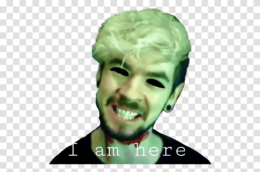 Jacksepticeye Face Jacksepticeye Sticker Poster, Alien, Head, Green, Person Transparent Png