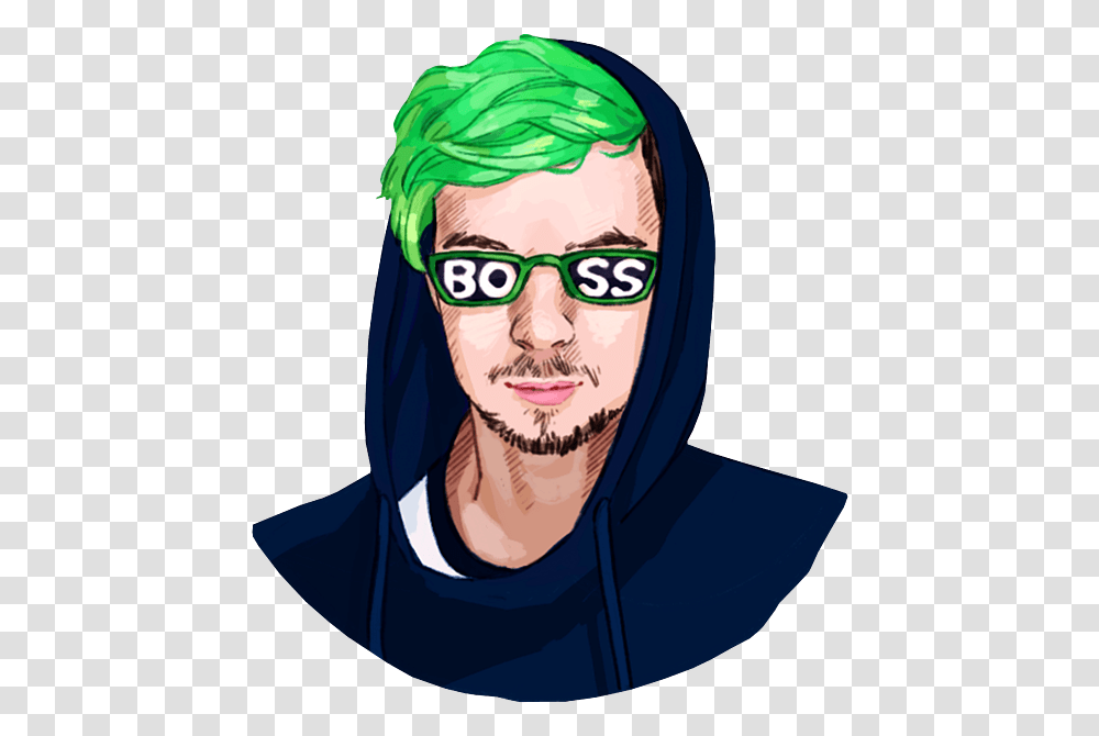 Jacksepticeye Fleece Blanket For Adult, Clothing, Face, Person, Sunglasses Transparent Png