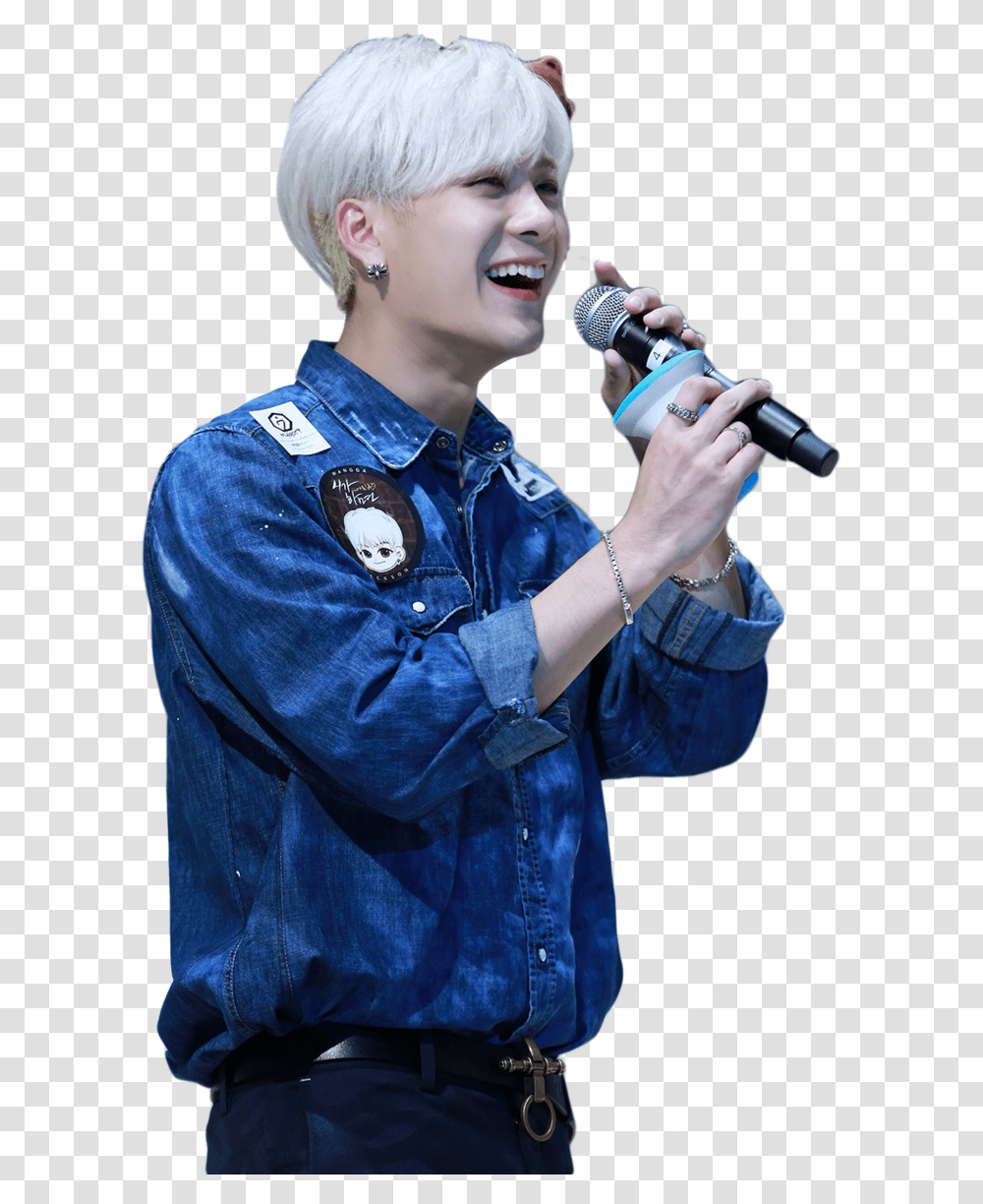 Jackson And Jackson Wang Image, Microphone, Electrical Device, Person Transparent Png