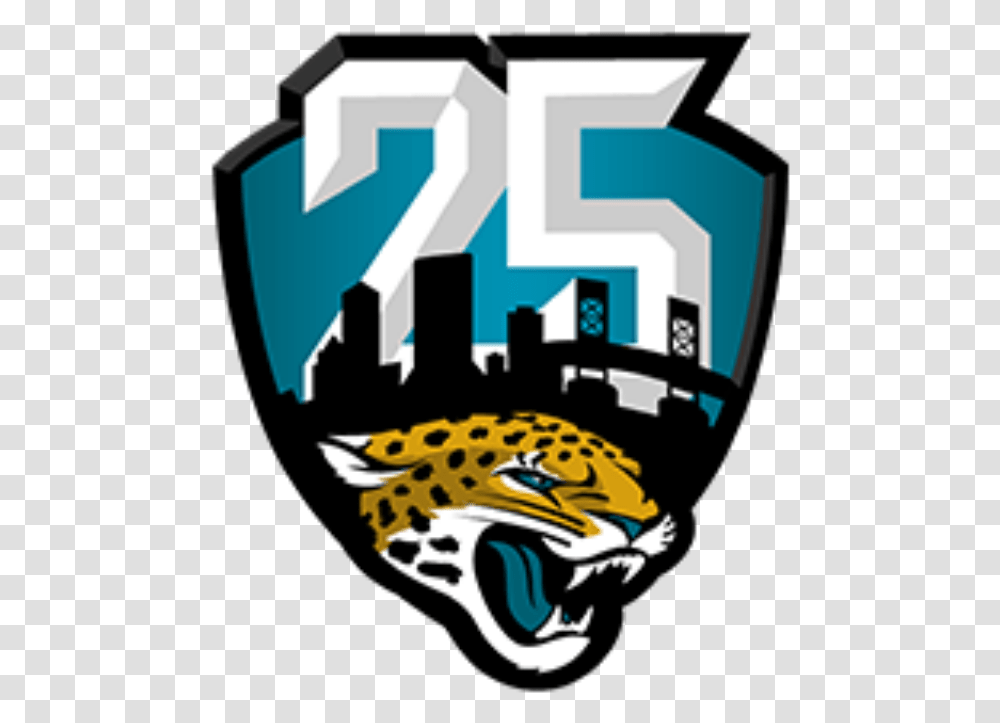 Jacksonville Jaguars 25th Anniversary Logo, Sea, Outdoors Transparent Png