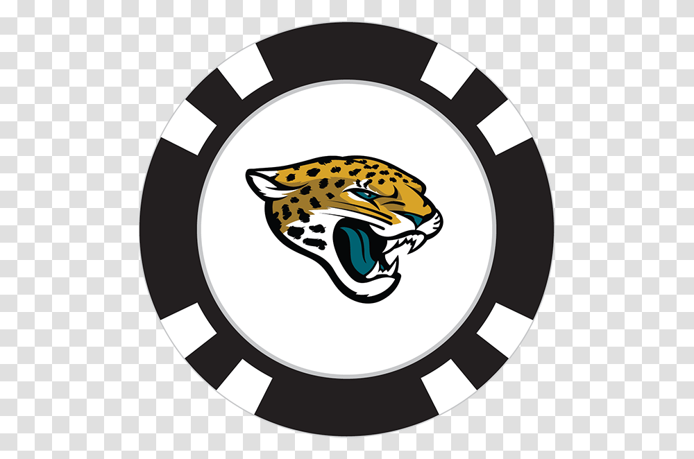 Jacksonville Jaguars Poker Chip Ball Marker Jaguars Nfl, Wildlife, Animal, Amphibian, Tape Transparent Png