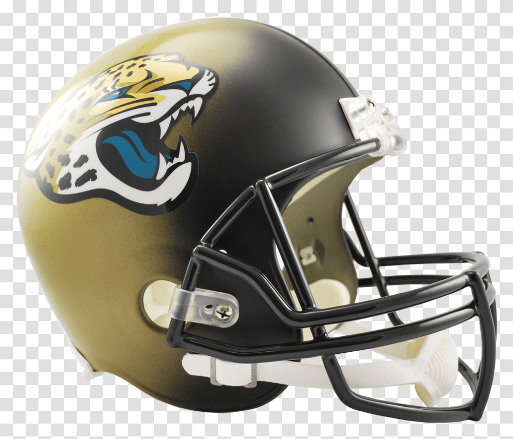 Jacksonville Jaguars Vsr4 Replica Helmet Jaguars Football Helmet, Apparel, American Football, Team Sport Transparent Png