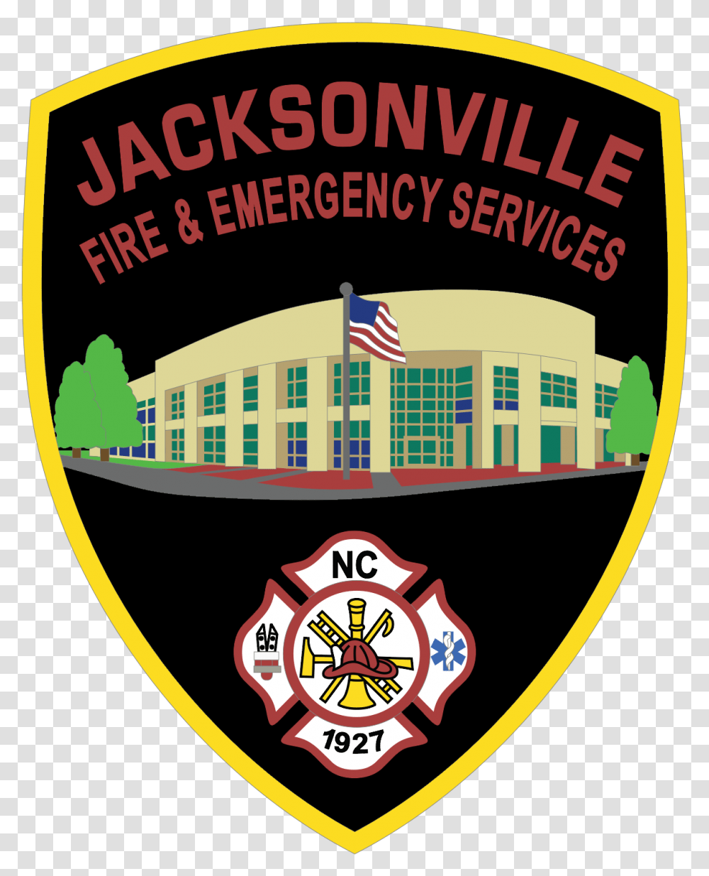 Jacksonville North Jacksonville North Carolina Fire Department, Symbol, Logo, Trademark, Badge Transparent Png