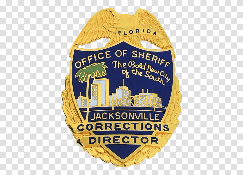 Jacksonville Office Of Sheriff Badge Jacksonville Police Badge, Logo, Label Transparent Png