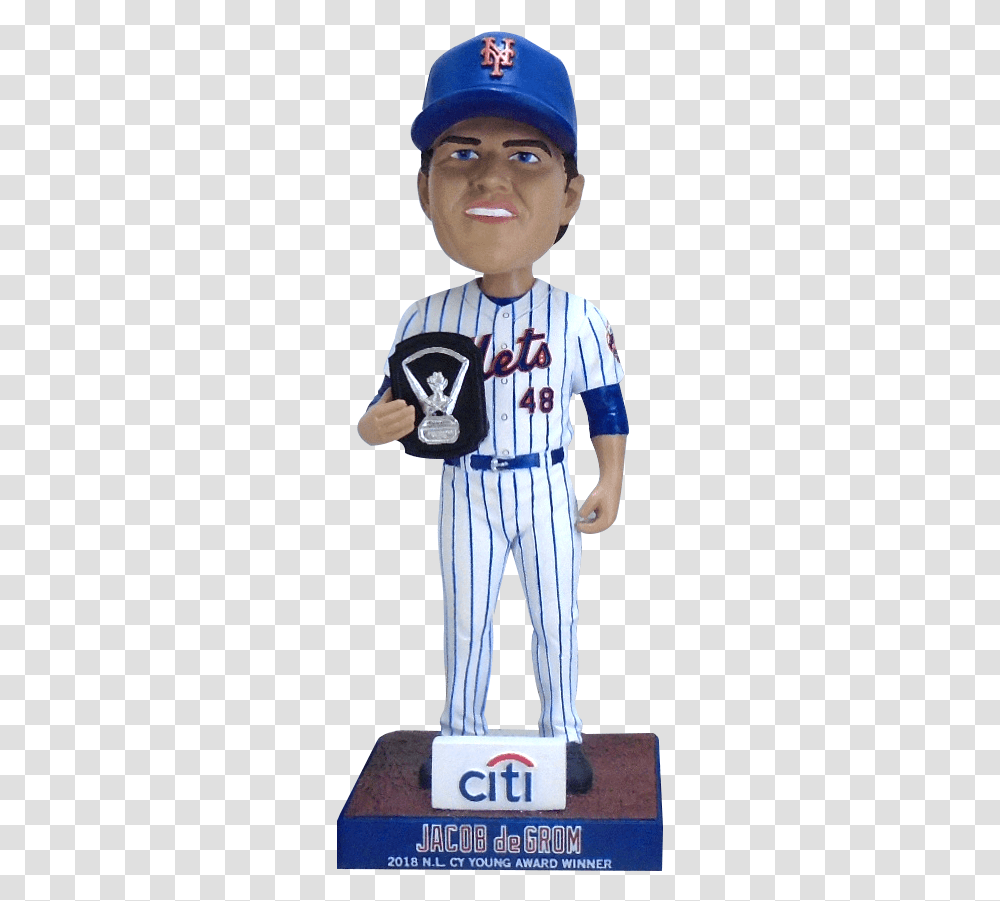 Jacob Degrom Cy Young Bobblehead, Person, Female, Word Transparent Png