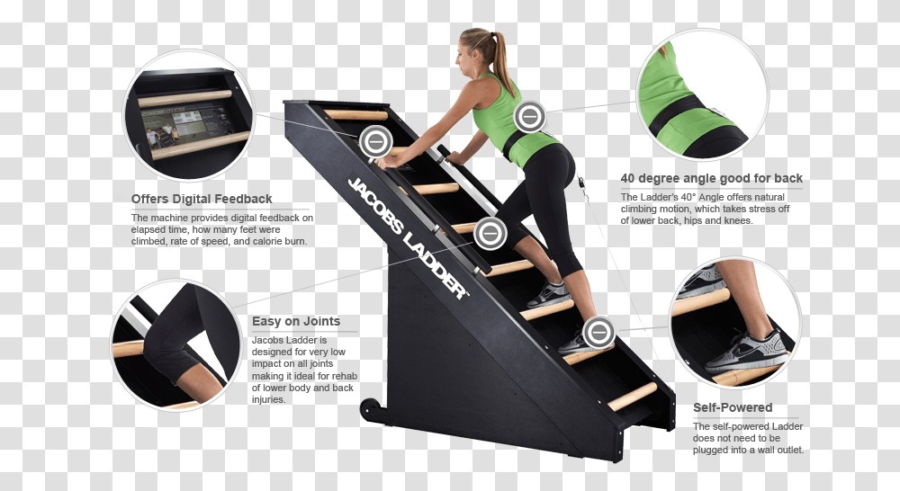 Jacob's Ladder Commercial Stair Climbing Cardio Machine Jacob's Ladder, Person, Shoe, Footwear Transparent Png