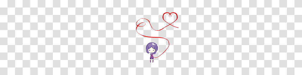 Jadu Red String Of Fate, Heart, Knot Transparent Png